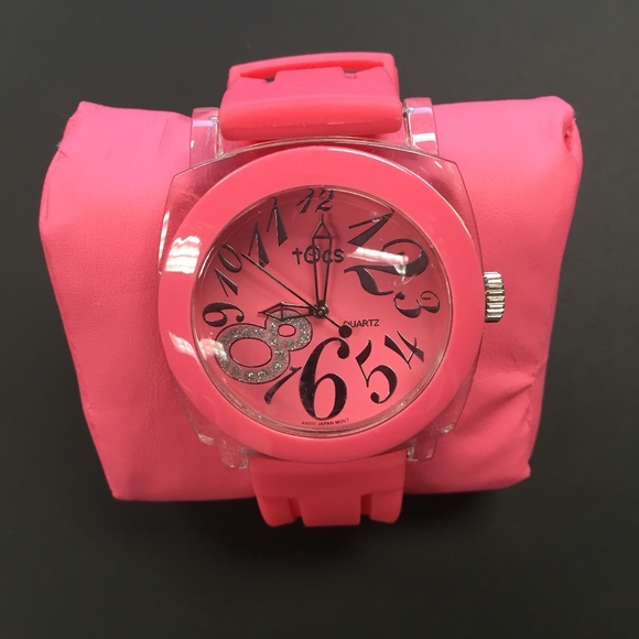 Tocs Pink 40001 Analog Round Watch Water Resistant 3ATM - Picture 1 of 7